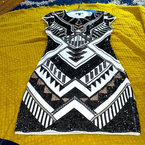 Express | Dresses | Express Sequins Dress New Years Homecoming Size Small |  Poshmark